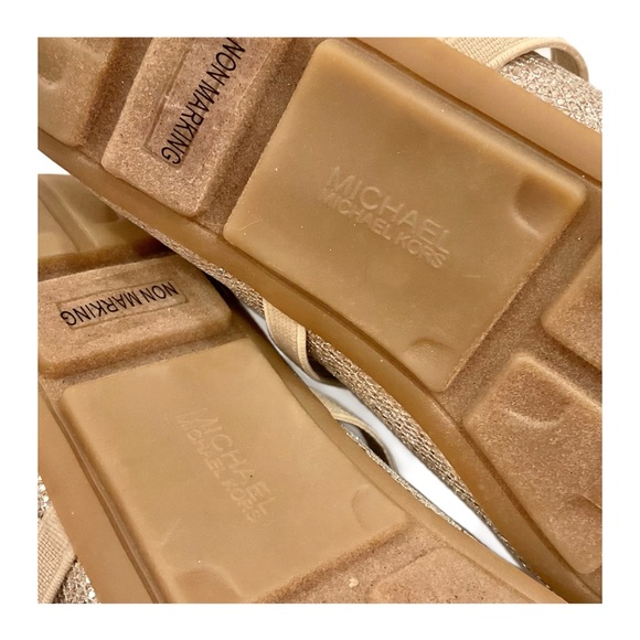 MICHAEL KORS Rove Day Slip-On Ballerina Flats in Champagne KIDS SIZE 5 - Picture 9 of 12